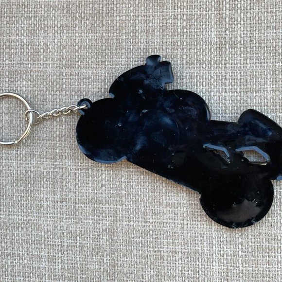 Key Chain Heavy Bike Keys Holder Rubber Bike Red/Black Car Key Holder Keyring - Picture 5 of 9